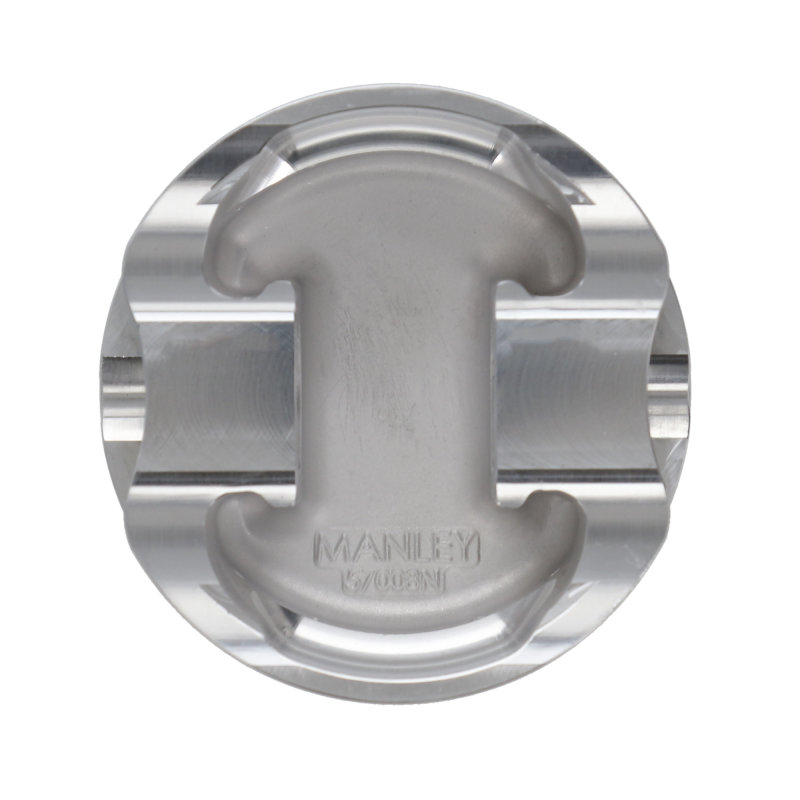 Ford Coyote Piston Set - Manley Performance - 2618 Alloy Forgings + -6cc Dish 3.667in Bore 10:1 CR Platinum - `18-`27